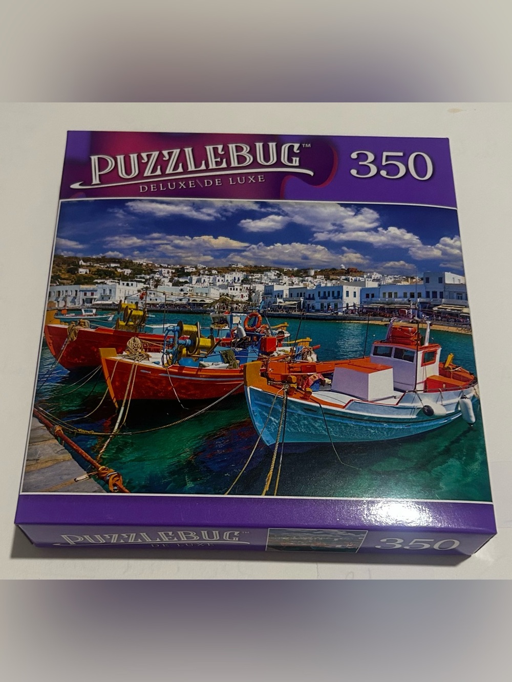 New "Port with Old Fishing Boats" Puzzle 500 Pieces 18” x 14”Puzzlebug DeLuxe